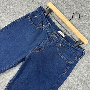 Levi Strauss 515 Capri Jeans Women's Size 10 Blue Denim Cuffed Cropped